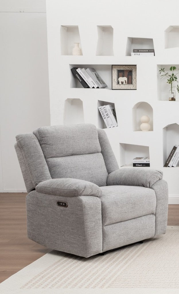 VI Dream Fabric Upholstered Single Seater Electric Recliner Lounge