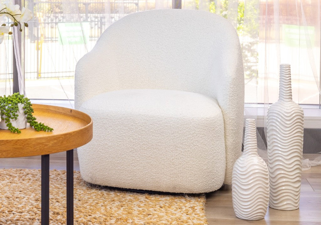 VI Ibiza Fabric Upholstered Swivel Armchair