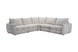 VI Isla Fabric Upholstered 5 Seater Electric Recliner Modular Corner Lounge