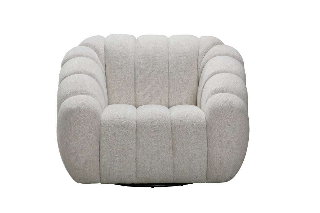 VI Kenya Fabric Upholstered Single Seater Sofa with Swivel Feature
