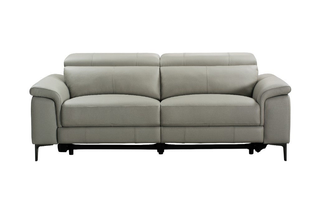 VI Kevin 3 Seater Electric Leather Recliner Lounge