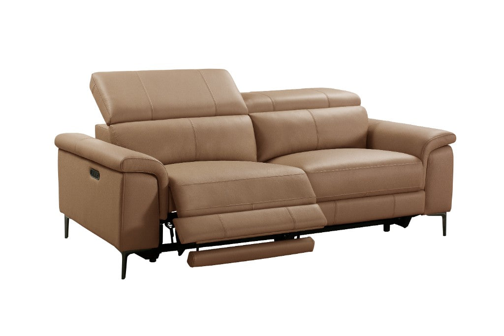 VI Kevin 3 Seater Electric Leather Recliner Lounge