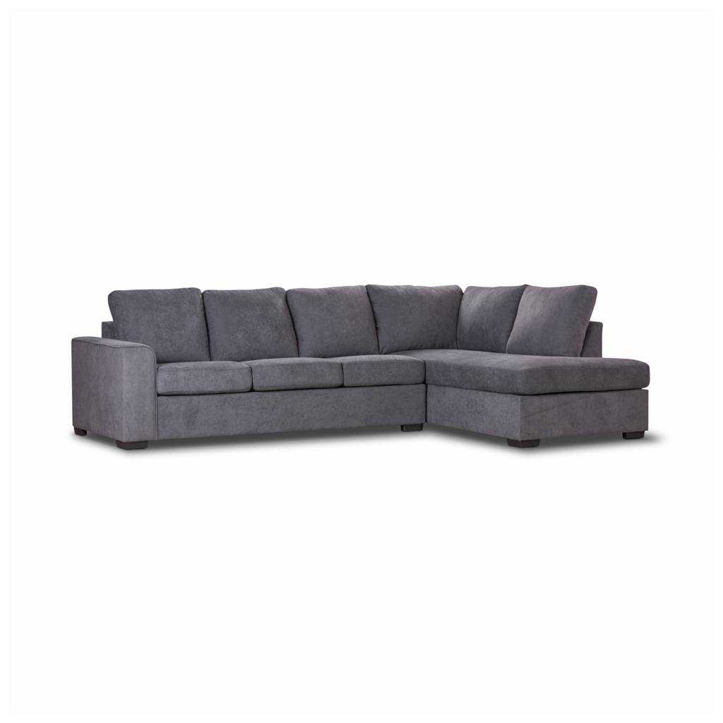 VI Kristie 3 Seater Fabric Lounge with Chaise