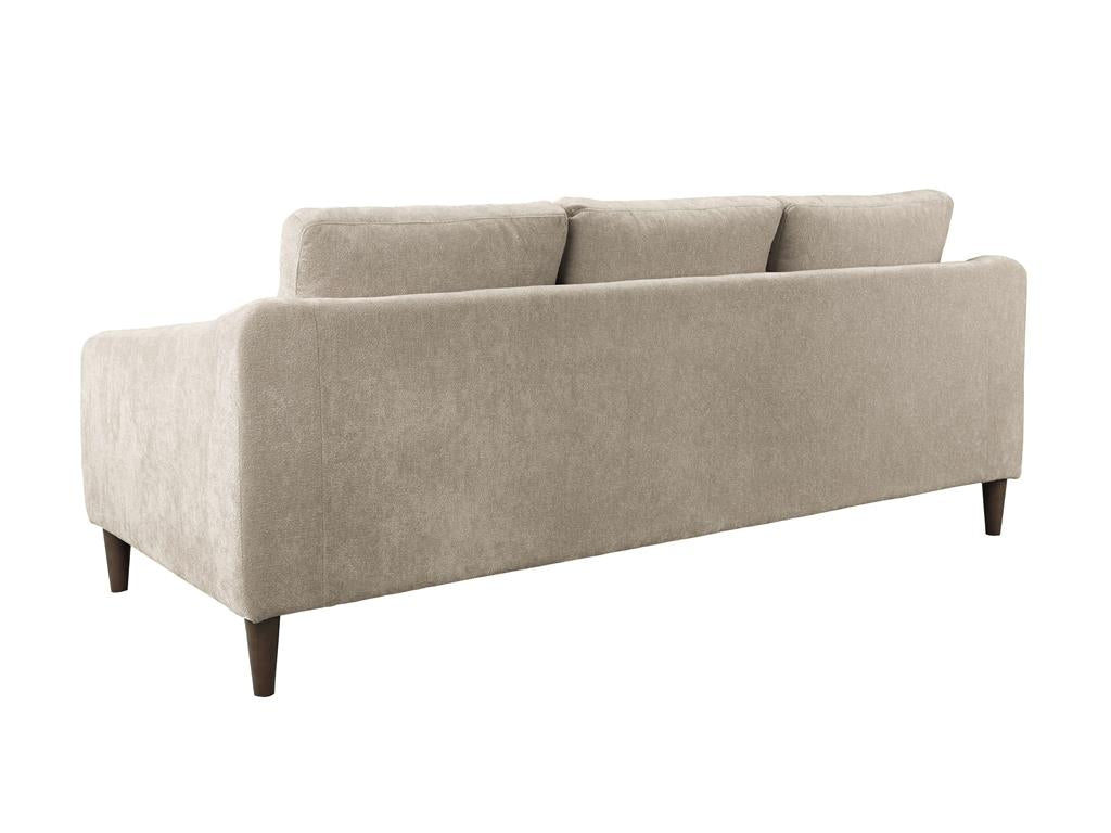 VI Lily Fabric Upholstered Timber Leg 3 Seater Sofa