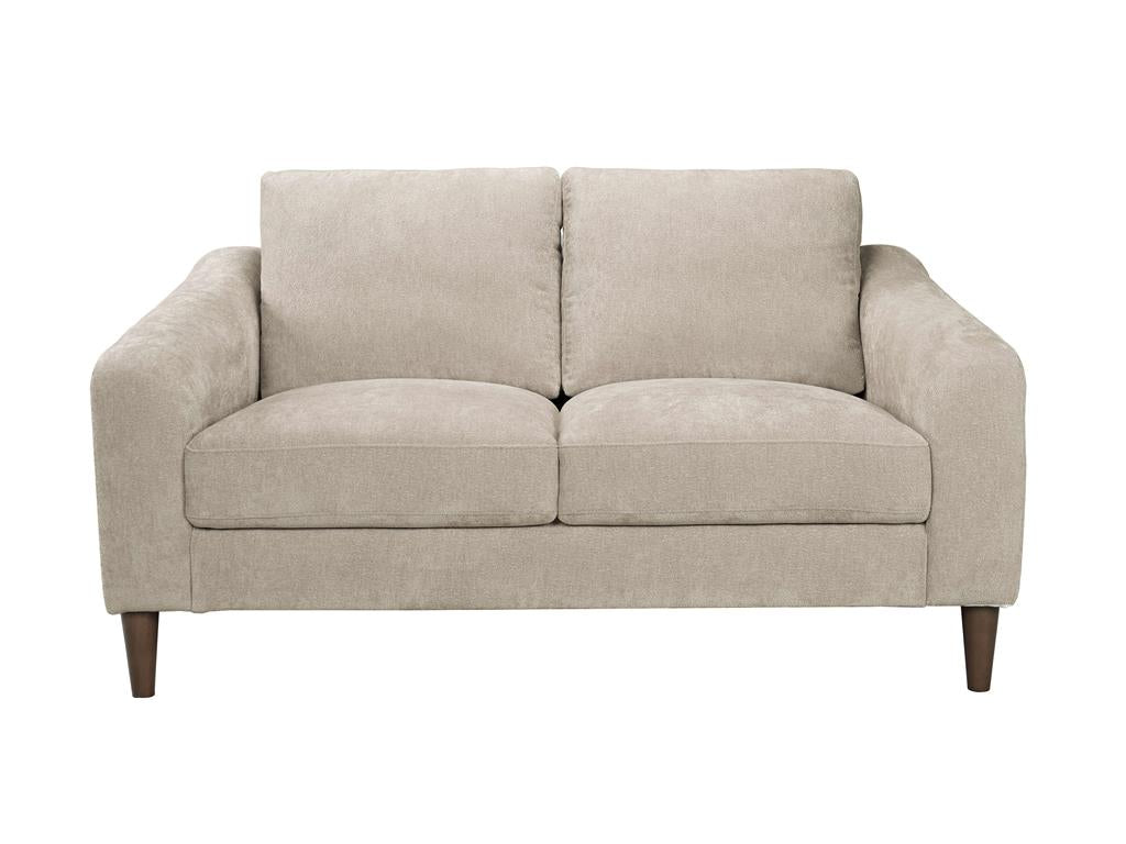 VI Lily Fabric Upholstered Timber Leg 2 Seater Sofa