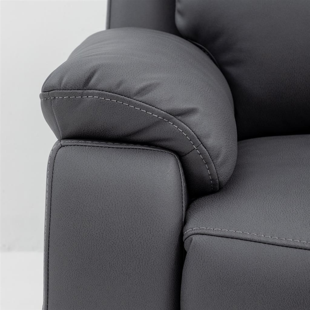 VI William Fabric Upholstered 5 Seater Corner Modular Recliner Lounge