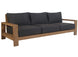 VI Marrakesh Solid Timber 3 Seater Outdoor Lounge with Cushion
