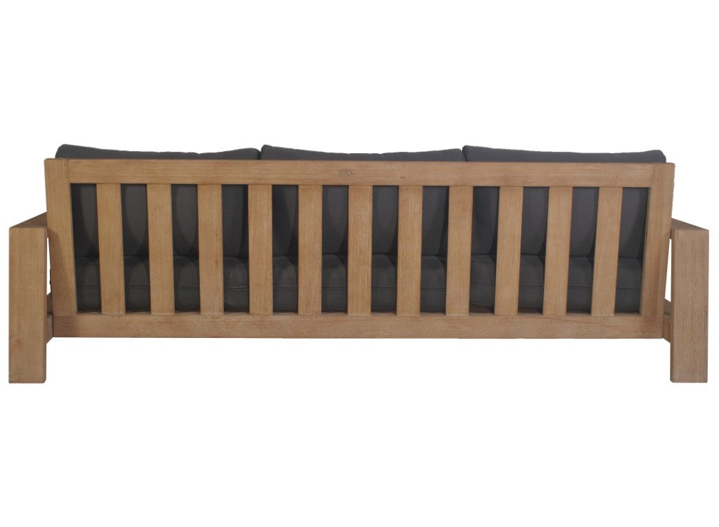 VI Marrakesh Solid Timber 3 Seater Outdoor Lounge with Cushion