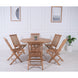 VI Balgo Solid Timber 7 Piece Folding Outdoor Dining Set