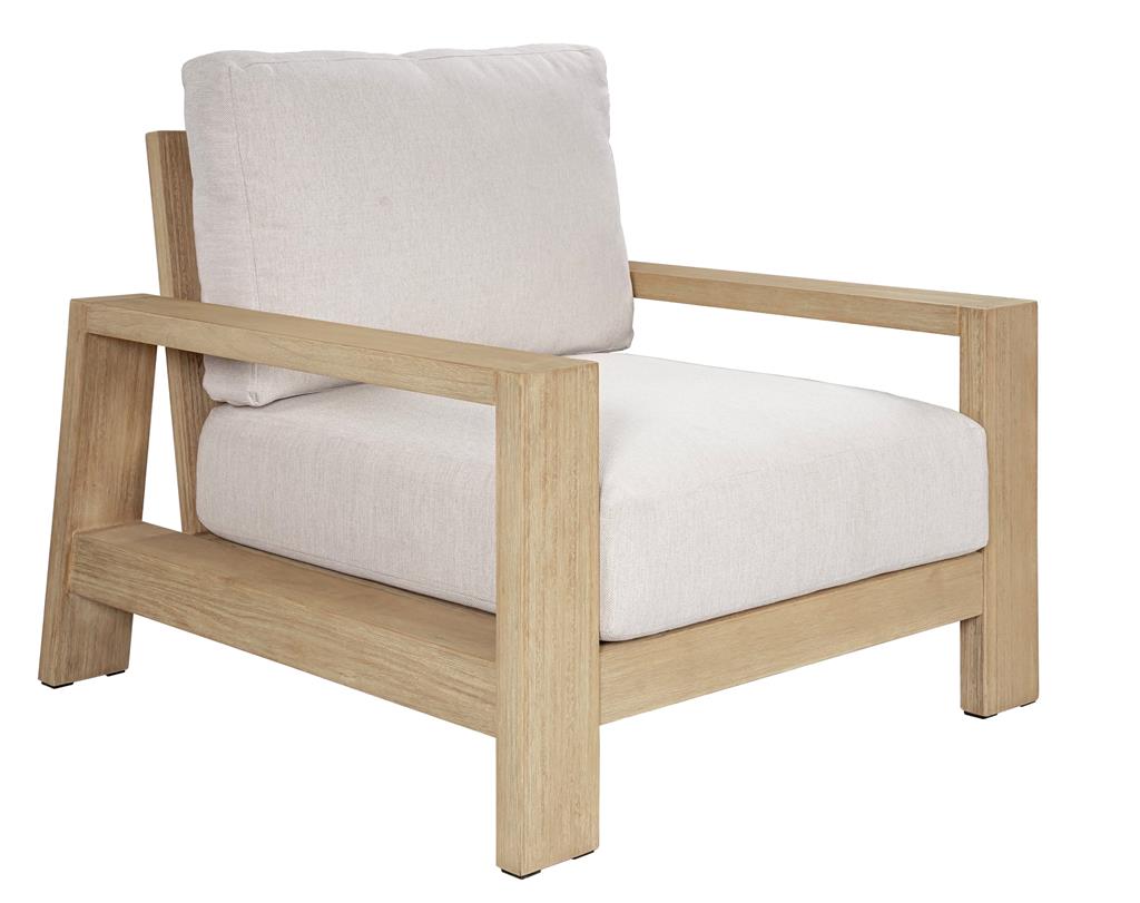 VI Marrakesh Solid Timber Shaded Outdoor Armchair with Cushion