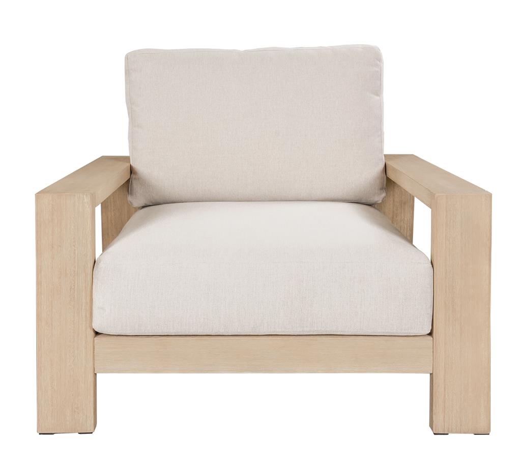 VI Marrakesh Solid Timber Shaded Outdoor Armchair with Cushion