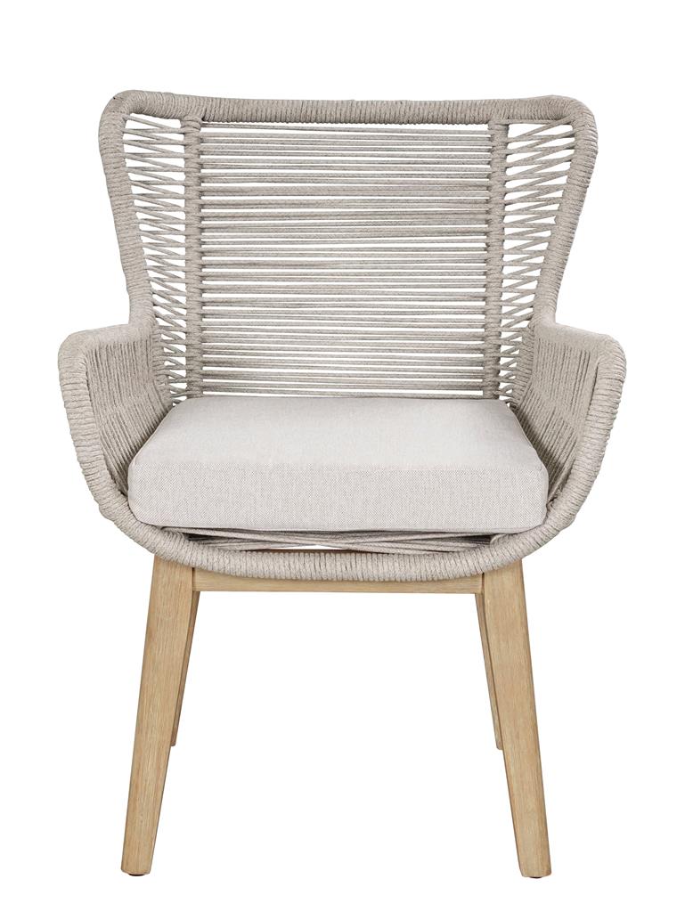VI Marrakesh Solid Timber Shaded Outdoor Armchair with Cushion