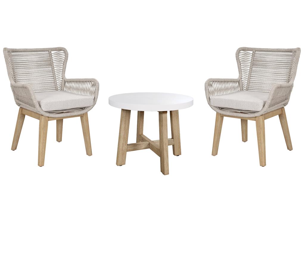 VI Marrakesh Solid Timber Shaded Outdoor Armchair with Cushion