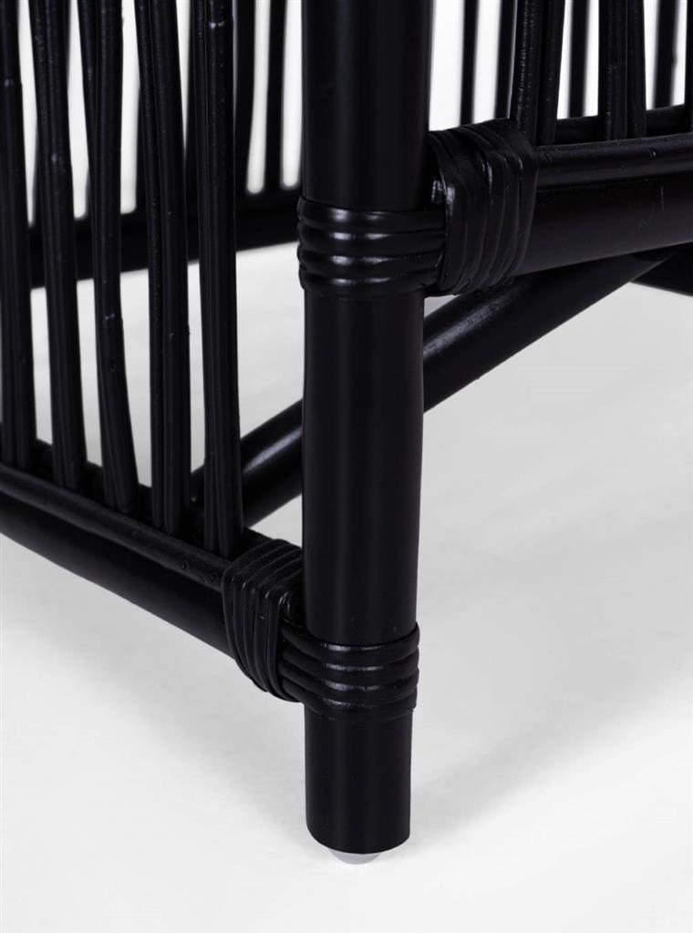 VI Portsea Rattan with Fabric Seat Dining Armchair