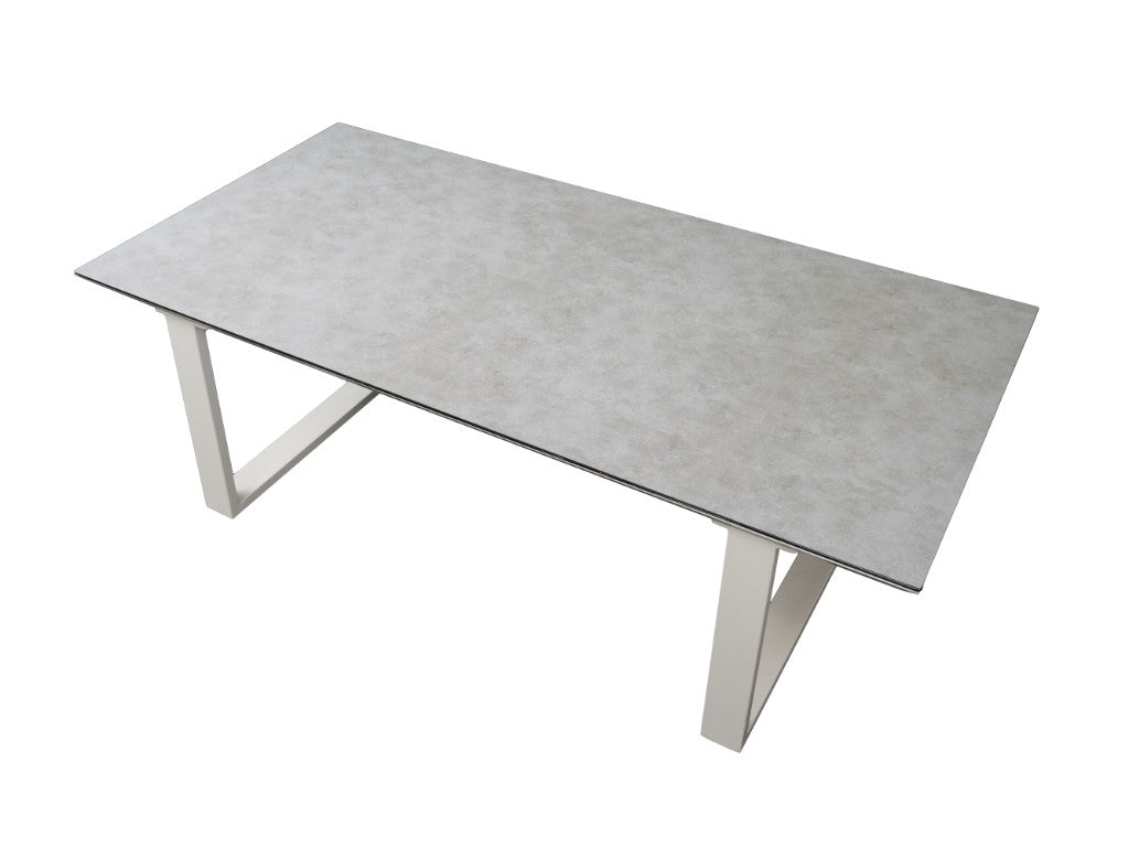 VI Reed Aluminium 3 + 2 Seater Outdoor Sofa with Coffee Table Set