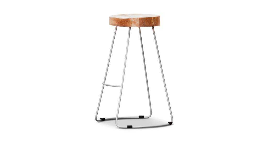VI Tractor Stool with Timber Top & Metal Base