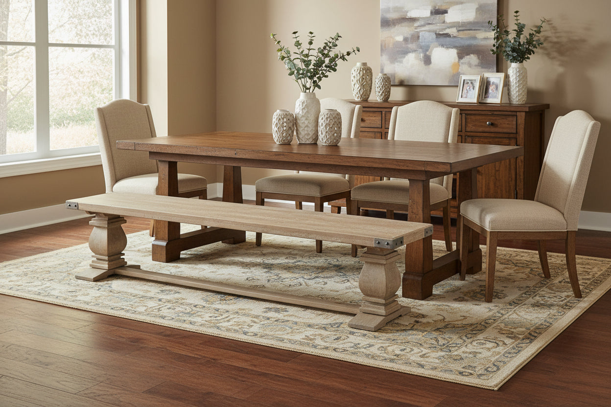 VI Utah Solid Timber Dining Bench