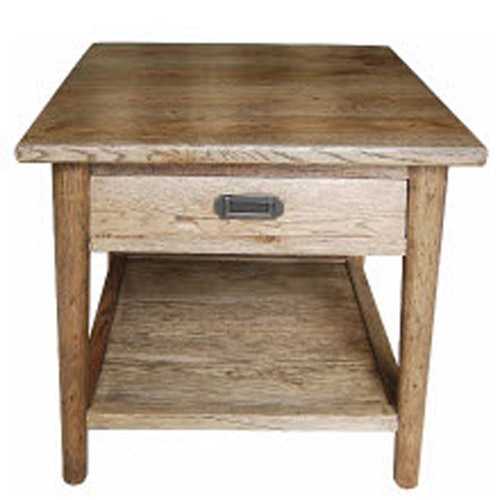 MF Tiffany Solid Timber 1 Drawer Lamp Table
